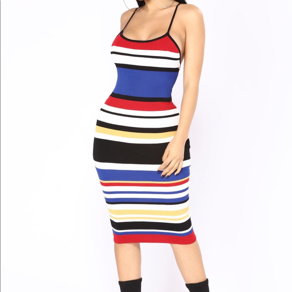 Strapless bodycon dress